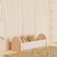 vidaXL Hrănitor pentru f&acirc;n de iepuri, 28x10x10 cm, lemn masiv brad