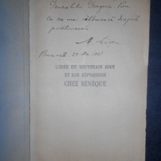 M. O. Liscu - L'Idee du souverain bien et son expression chez Seneque (1945)