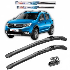 Ștergătoare Dacia Sandero II Stepway (2012&ndash;2020) TeamCar&reg; &ndash; Set față Hybrid