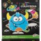 Carte de colorat cu carioci neon - Monstrulet