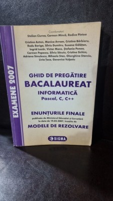 Ghid de pregatire Bacalaureat Informatica Pascal C, C++ foto