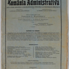 ROMANIA ADMINISTRATIVA , REVISTA PENTRU EDUCATIUNEA SI APARAREA ....FUNCTIONARILOR ADMINISTRATIVI , ANUL V , NR. 1 , IANUARIE , 1924