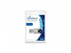 Stick MediaRange MR910 USB 2.0 Flash drive 16GB Negru/Argintiu foto
