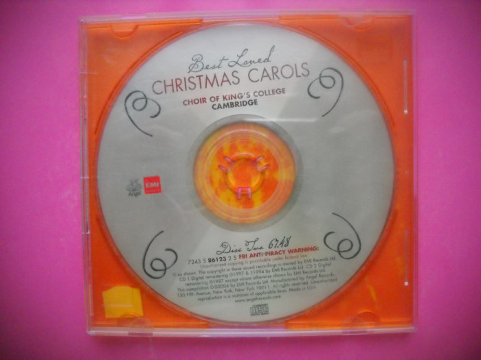 HOPCT CD -[ 14 ] BEST LOVED CHRISTMAS SONGS-CAROLS/COLINDE /CRACIUN-ORIGINAL SUA