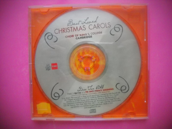 HOPCT CD -[ 14 ] BEST LOVED CHRISTMAS SONGS-CAROLS/COLINDE /CRACIUN-ORIGINAL SUA