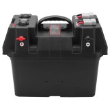 Cutie ermetica SMART pentru baterie auto 12V cu voltmetru si USB