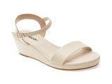 Sandale MOLECA albe, 5512102, din piele ecologica