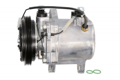 Compresor aer conditionat SMART FORTWO (W451), 2007-2014, motor 0.8 CDI 33/40kw, diesel; 1.0 45/52kw, 1.0 T 62kw, benzina, rola curea 110 mm, 3 canel foto