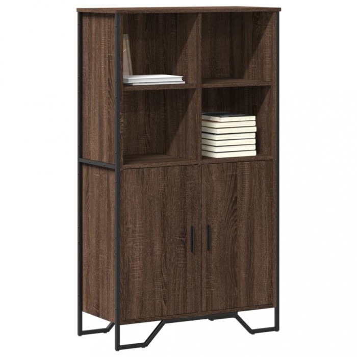 vidaXL Dulap &icirc;nalt, stejar maro, 79,5x35,5x137,5 cm, lemn prelucrat 3295311
