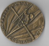Medalie Kalaallit Nunaat 1975 - Groenlanda, 260 grame, Nr. 4083/5000