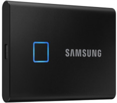 SSD extern Samsung T7 Touch, 1TB, USB 3.2 Gen2, Securizare Amprenta, Negru foto