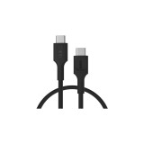 Cablu Greencell PowerFlex Silicon USB-C 0.3m 100W &Icirc;ncărcare rapidă PD Negru