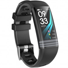 Bratara Fitness iUni G26, Display OLED 0.96 inch, Bluetooth, Pedometru, Notificari, Negru foto