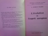 Evolutia spiritului european- Wilden , franceza