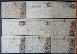 ITALIA-1916,1919-carti postale militare, cenzura-circulate-9 buc.