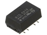Convertor DC/DC 1W 4,5-5,5V intrare 15V/-15V ieșire RECOM R1D