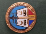 INSIGNA JUSTITIE , JUS LEX ,splendida , de colectie