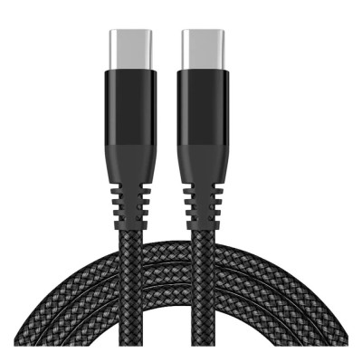 Cablu date si incarcare rapida, PRESTIGE CHARGE&amp;reg;, compatibil SuperFastCharge 25W / 45W Samsung, max 60W, TEXTIL PREMIUM, USB-C la USB-C, Type C, 3m, n foto