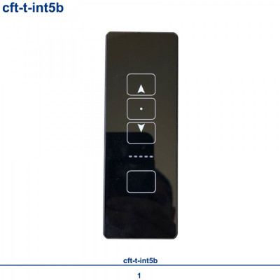 Telecomanda CFT-T-INT5B pentru interior cu 5 canale neagra foto