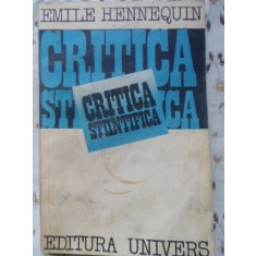 CRITICA STIINTIFICA-EMILE HENNEQUIN
