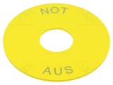 Inel plat de avertizare 22mm, 75mm