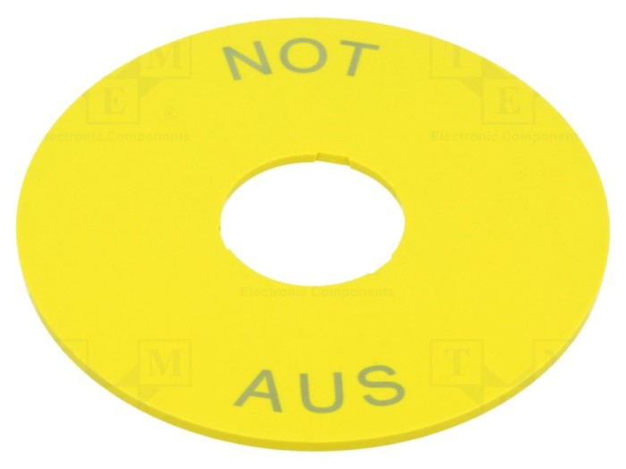 Inel plat de avertizare 22mm, 75mm