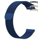 Curea Milanese Loop, compatibila Huawei Watch Fit 2, cu adaptor dedicat, Albastru