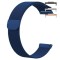 Curea Milanese Loop, compatibila Huawei Watch Fit 2, cu adaptor dedicat, Albastru