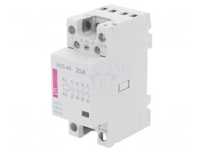 Contactor 4-poli 25A 230V NO foto