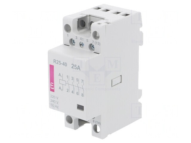 Contactor 4-poli 25A 230V NO