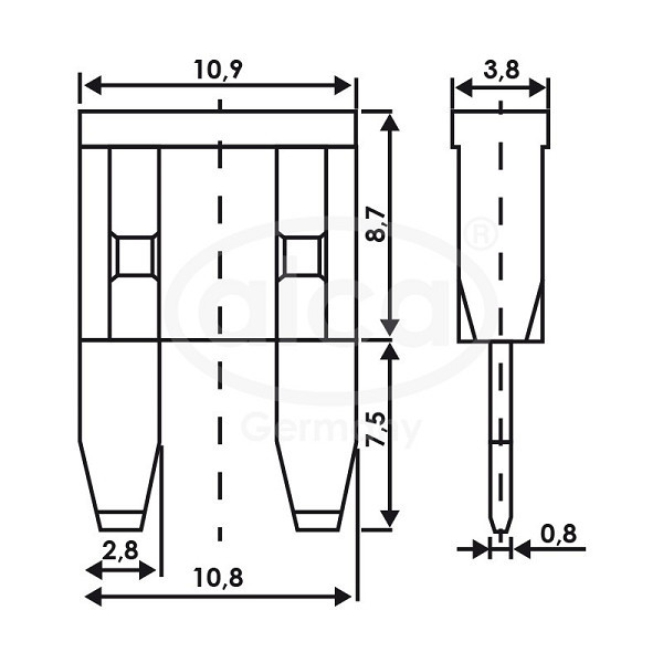 SIGURANTE FUZIBILE MINI 15A SET 5 BUC