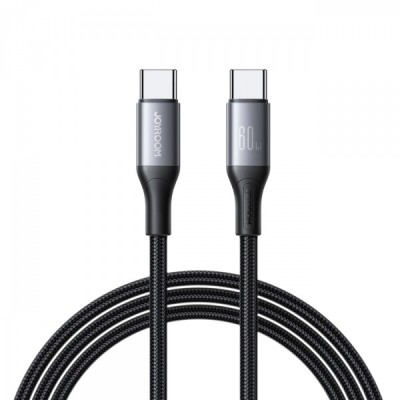 Cablu Date si Incarcare USB-C - USB-C Joyroom S-A28 Flash, 60W, 1m, Negru foto