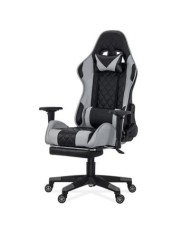 Scaun de birou OFF 307, gaming, spatar rabatabil, cotiere reglabile, mecanism de balans, 110 kg