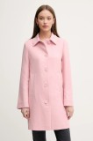 United Colors of Benetton palton culoarea roz, de tranzitie, 2YEBDN07N