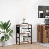 VidaXL Raft pentru cărți Lemn Vechi 60 x 29,5 x 81 cm Lemn compozit 883920