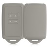 Husa Cheie Auto kwmobile pentru Renault/Dacia 4 Butoane - Keyless Go, Silicon, Gri, 48035.25