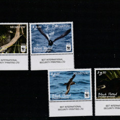 Niuafo'ou 2016-Fauna,Pasari,Petrelul negru,serie 4 val.,MNH,Mi.607-610