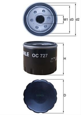 Filtru ulei KNECHT OC727 foto