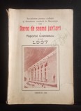 Darea de seamă jubiliara și Raportul pe anul 1937