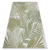Covor SISAL SION frunze de palmier, tropical 2837 țesute plate ecru / verde, 140x190 cm