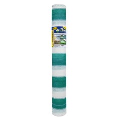 Plasa de umbrire 1,5x10m, densitate 80g/mp, verde/alb, DSH, 240959