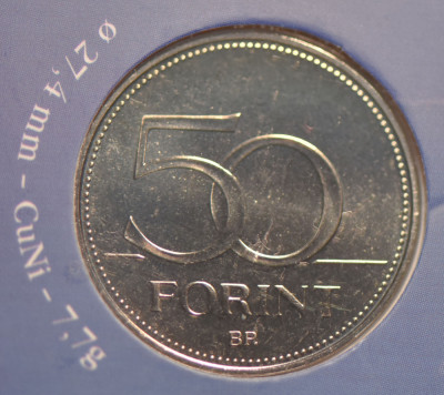 50 forint Ungaria 2004 - Aderare la Uniunea Europeana (BU) foto