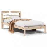 vidaXL Cadru de pat fără saltea, 75x190 cm, lemn masiv de pin 3306525