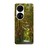 Husa compatibila cu Huawei Nova Y70 model Paved forest road, Silicon, TPU, Viceversa, Transparent, Carcasa