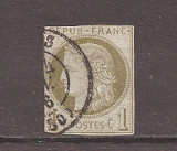 Franta 1870 - Ceres-Ediția Bordeaux, cota Mi.2022 (poz.36) - 100 Euro, Stampilat