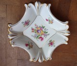 Farfurie din porțelan Ilmenau - Germania cu decor floral