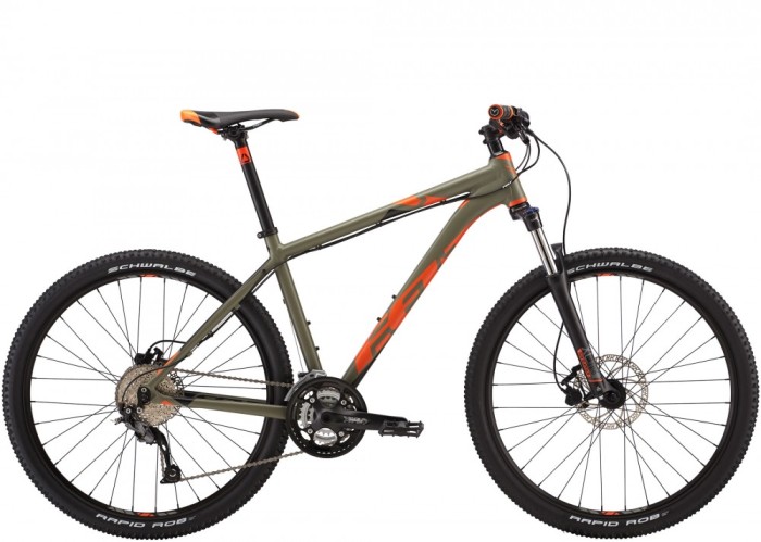 Bicicleta Mtb 27.5 Felt 7 Seventy, Kaki/portocaliu, 16" - 77016MB16 Bicicleta Mtb 27.5 Felt 7 Seventy, Kaki/portocaliu, 16" - 77016MB16