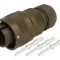 Conector militar 16 VG95234 mufă tată 3 pini oliv