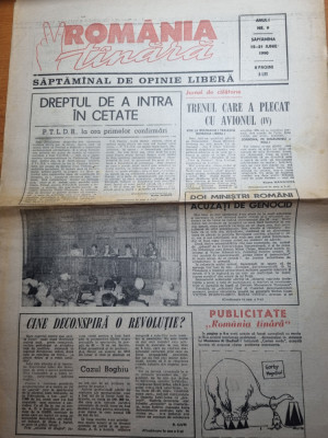 ziarul romania tanara 15-21 iunie 1990-art. marius lacatus,comportamentul rock foto