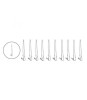 Set 10 varfuri de rezerva pentru pistol de lipit PP 75 acoperit cu nichel HOME